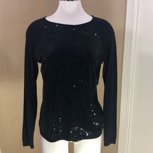 Black Sequin Sweater